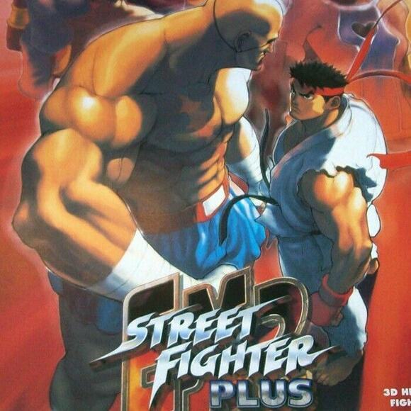 Street Fighter Plus EX2 Arcade FLYER Original 1999 NOS Foldout Artwork Retro - Picture 1 of 6